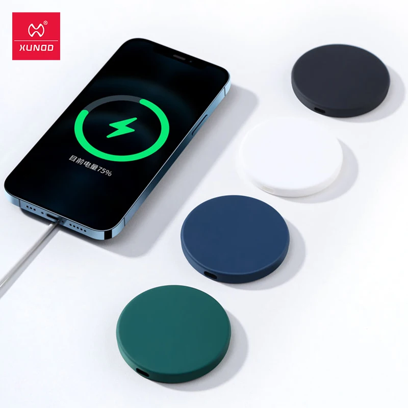 

For MagSafe Charger Case Xundd Protective Silicone TPU Case For iPhone 11 12 Pro Max Charger Antifingerprint Dust Cover