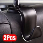 Крючок-вешалка на подголовник автомобильного сиденья, многофункциональный зажим для крепления, подвесной держатель для хранения, органайзеры для автомобильного интерьера, крючки, аксессуары для автомобиля