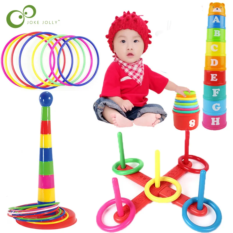 Детская чашка с радужным круглым наконечником уложенные слои метательная игра