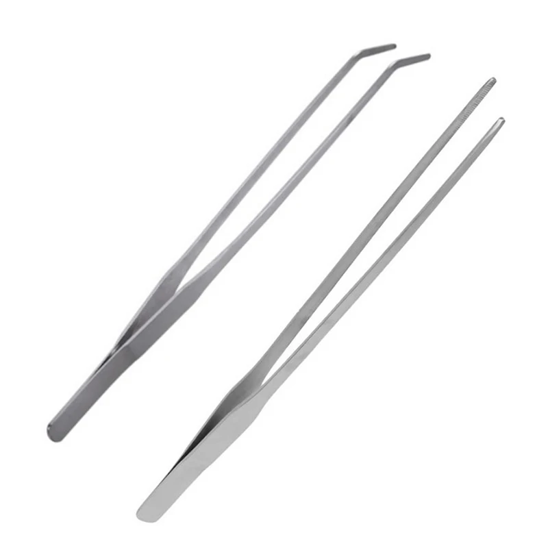 Elbow Stainless Steel Curved Tank Tweezers Pliers Aquarium Tool Fish Aquatic Plants Shrimp Reef Forceps Clip Tools | Дом и сад