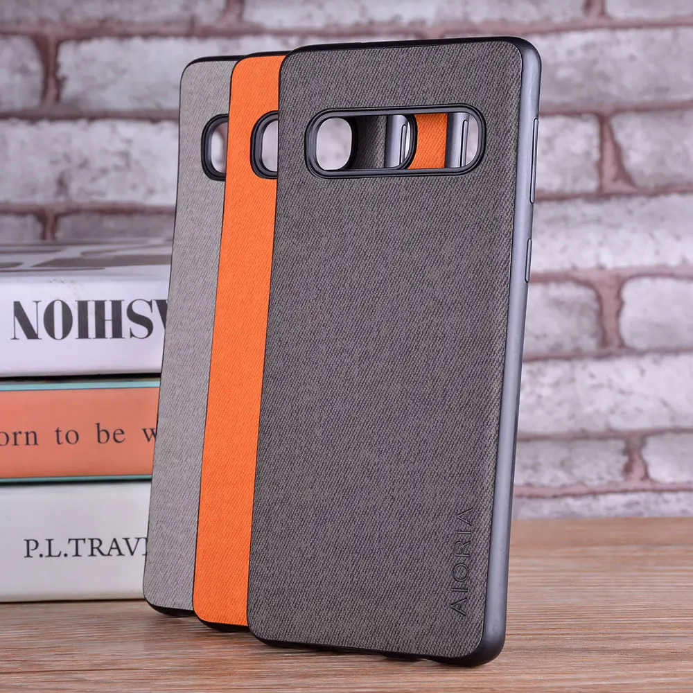 Чехол для Samsung galaxy S10 Lite S10E Plus 5G coque роскошный текстильный кожаный мягкий ТПУ