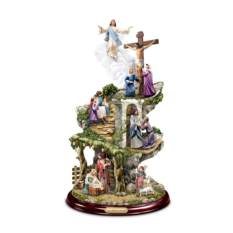 

2021 New Creative Jesus' Birth Wall Stickers Window Decoration Love Jesus Nativity Story Glass Decor Waterproof PVC Stickers