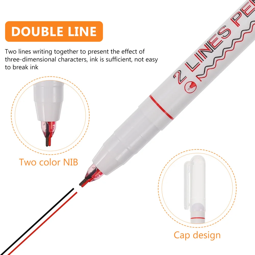 

6PCS Colored Marker Pen Multi-purpose Outline Pen Practical Outline Pen