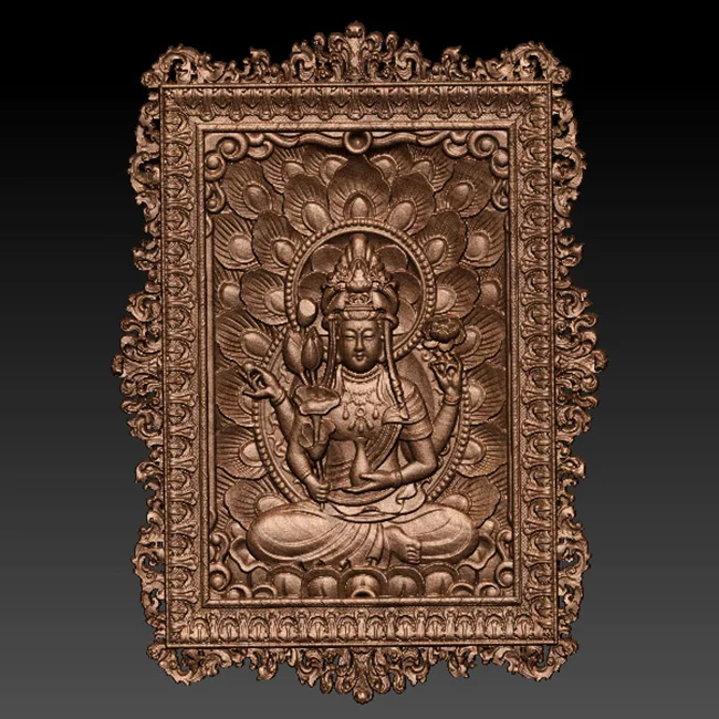 Guanyin Bodhisattva STL файл формата 3d модель рельеф для маршрутизатора с ЧПУ 3D принтер Artcam