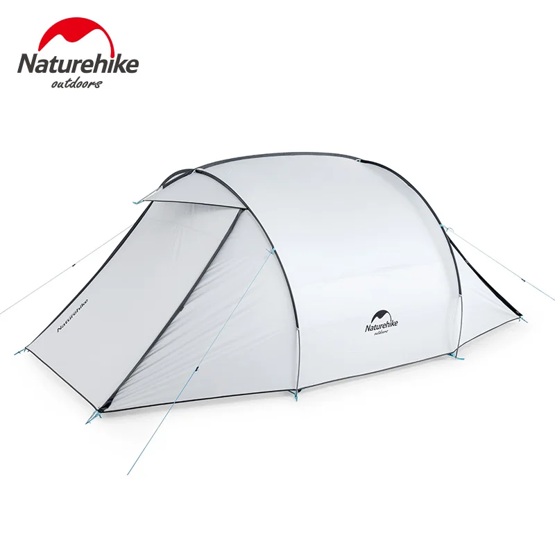 Палатка Naturehike туристическая на 3 человек 210T полиэстер серебристое покрытие