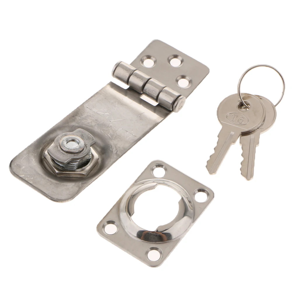 

Perfeclan Hasp Lock Stainless steel Safety lock Marine Hardware Boat Parts