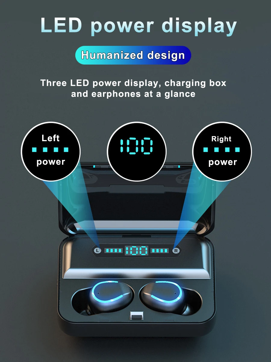 TWS 5,0 Bluetooth наушники беспроводные наушники HIFI 8D бас стерео гарнитура громкой связи бинауральные звонки беспроводные наушники