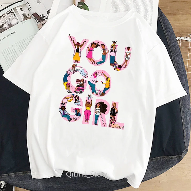 Забавная Футболка женская розовая футболка с надписью you go girl супер мама femme harajuku