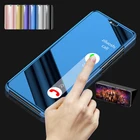 360 Защитный флип-чехол для Xiaomi Redmi Note 8 Pro, зеркальная поверхность, кожаная задняя крышка, умный чехол для телефона для Redmi 8 8a Note 8