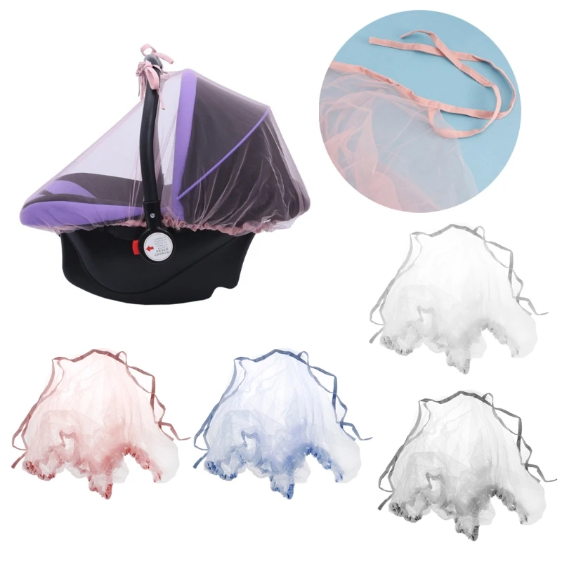 

Baby Carriers Car Seats Cover Infant Mosquito Net Bug Insect Protector Netting Cover Baby Pram Stroller Accessories Wholesale