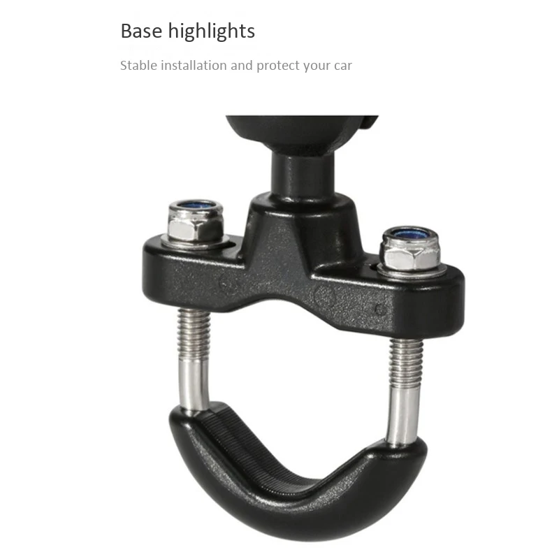 

Motorcycle Bike Camera Holder Handlebar Mirror Mount Bracket 1/4 Metal Stand for GoPro Hero8765 Action Cameras Accessory