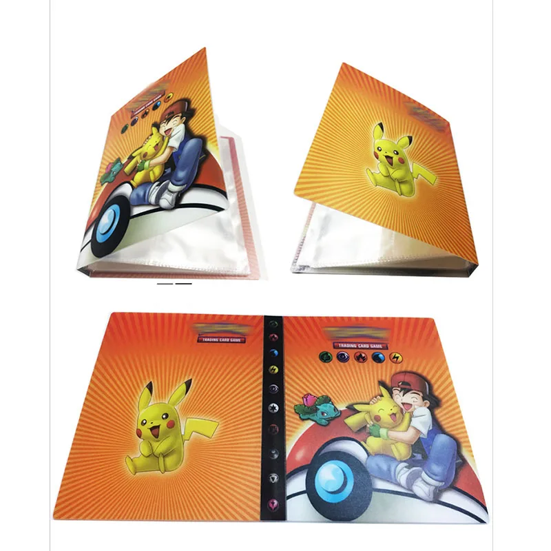 Takara Tomy Покемон персонажи карты Альбом Книга Пикачу мультфильм коллекция игра