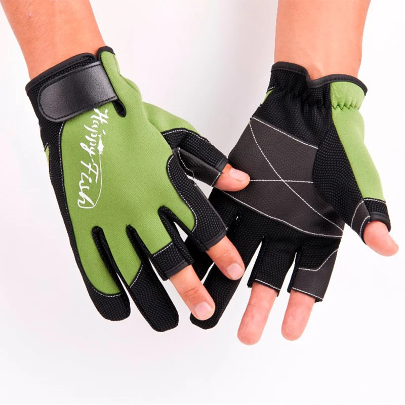 Уличные водонепроницаемые перчатки для рыбалки мужские и женские с тремя