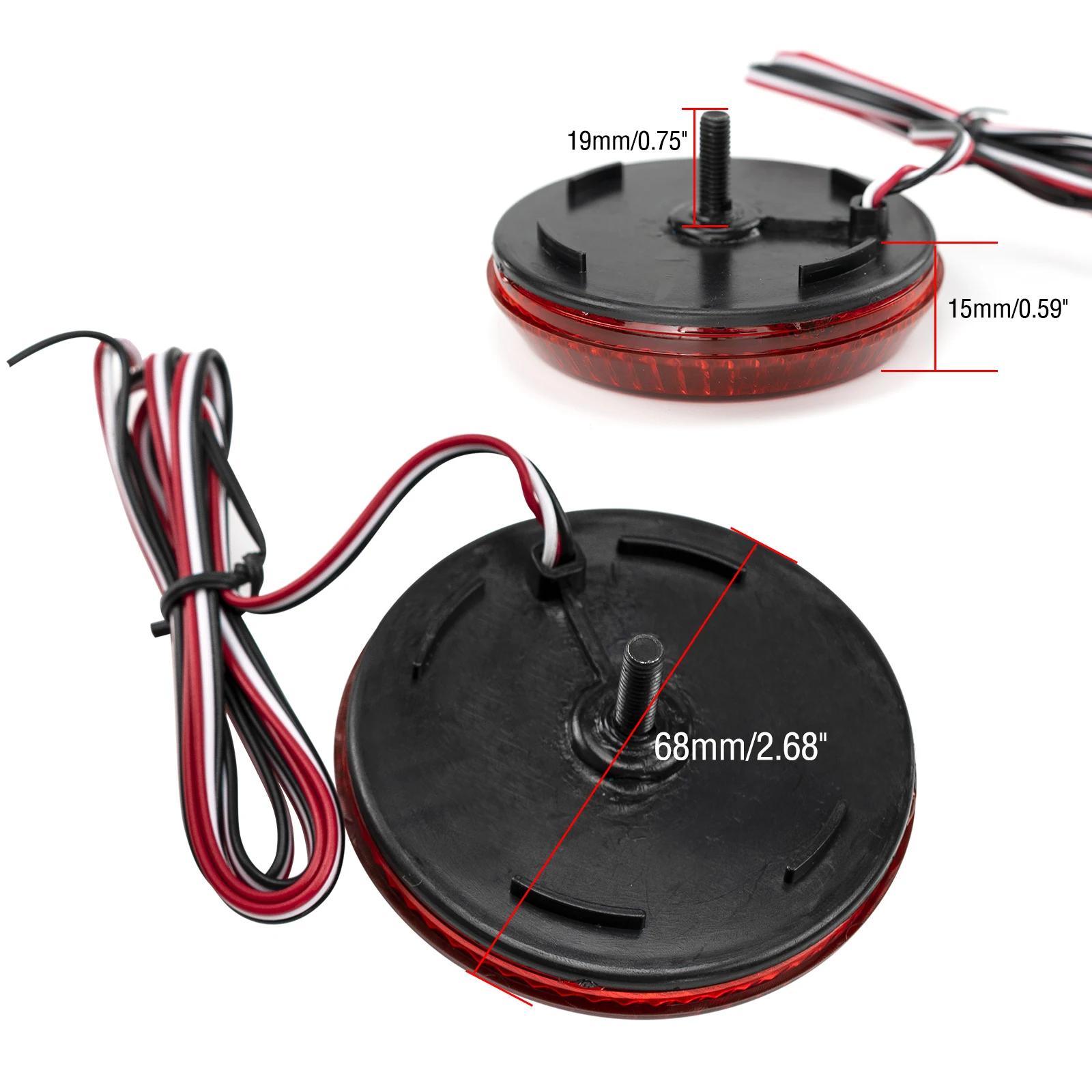 2 шсветодиодный Автомобильные светодиодные фонари для заднего бампера Nissan Qashqai