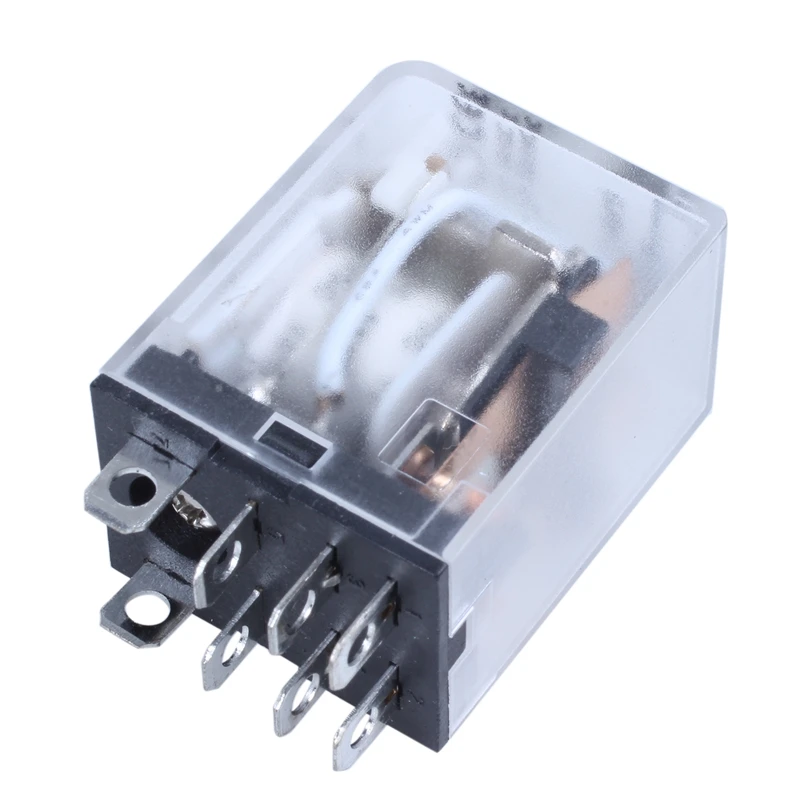 JQX-13F LY2 DC 12V Coil 8-Pin DPDT Green LED Electronetic Relay | Обустройство дома