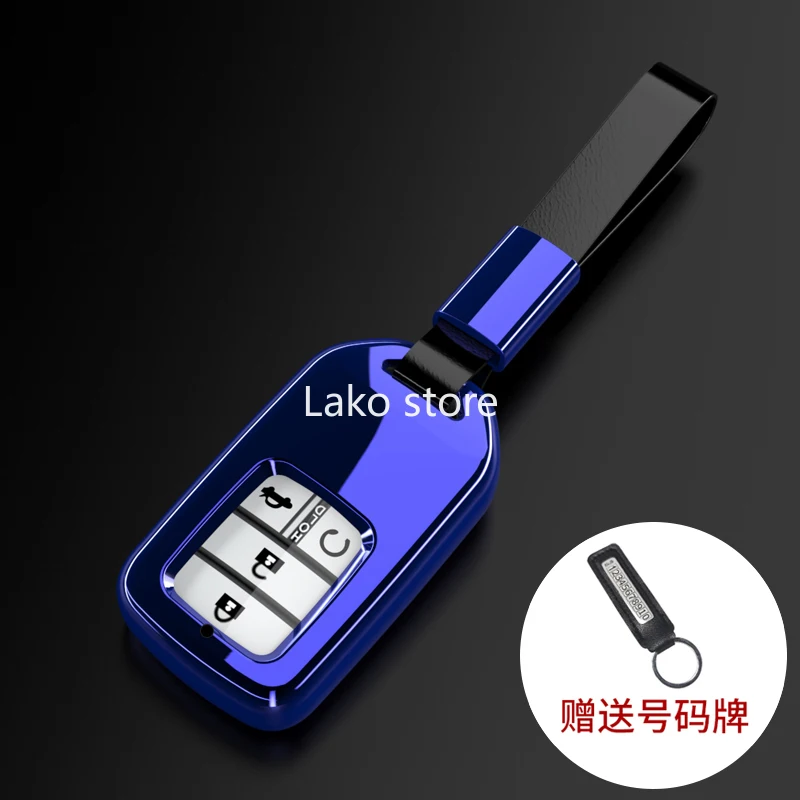 

Надежный ТПУ чехол для автомобильного ключа чехол для Honda 10th Civic 10th Accord Breeze XRV CRV CR-V Key чехол для автомобиля синий