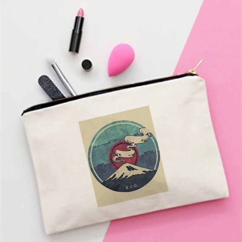 

Women Mount Fuji pattern Printed Fashion Women Cosmetics Organizer Bag for Travel Colorful Storage Bag for Lady Small Gift Bag