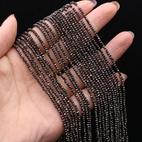 natural quartzs black shiny beads faceted spinel bead for jewelry making diy necklace bracelet accessories 15inch