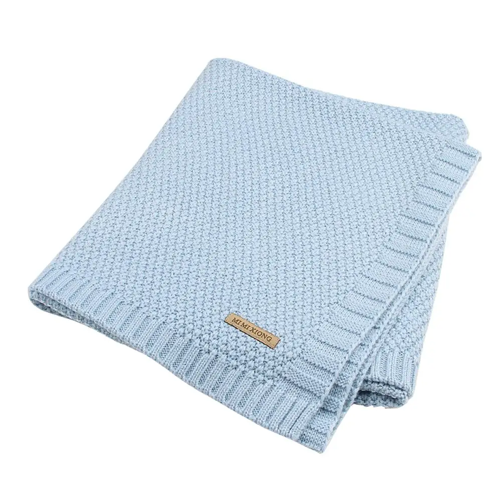 

Knitted Newborn Swaddle Wrap Blankets Super Soft Toddler Blankets Baby Blanket Stroller Bedding Basket Quilt Child Accessory
