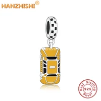 fit original brand necklace bracelets diy jewelry making 2021 new spring 925 sterling silver taxi car pendant charms beads