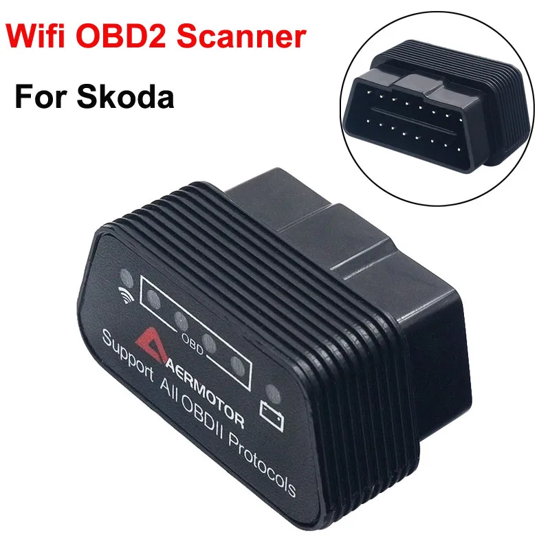 Автомобильный диагностический сканер OBD2 Wi-Fi кодов для Skoda Octavia A7 A5 2 Fabia Yeti Android IOS