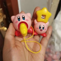 action figure model toy kirby keychain school bag pendant decoration lift the star doll most popular toys for children gift