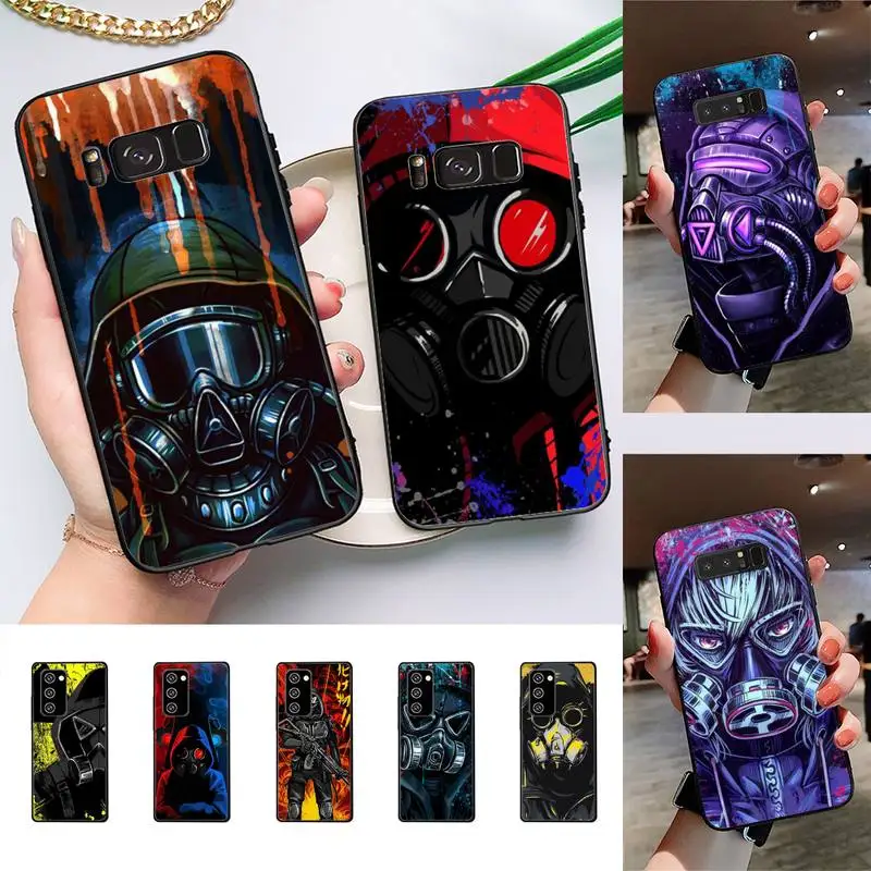 

DJ Man Antigas Mask Phone Case For Samsung Galaxy Note10Pro Note20ultra cover for note20 note10lite M30S Back Coque