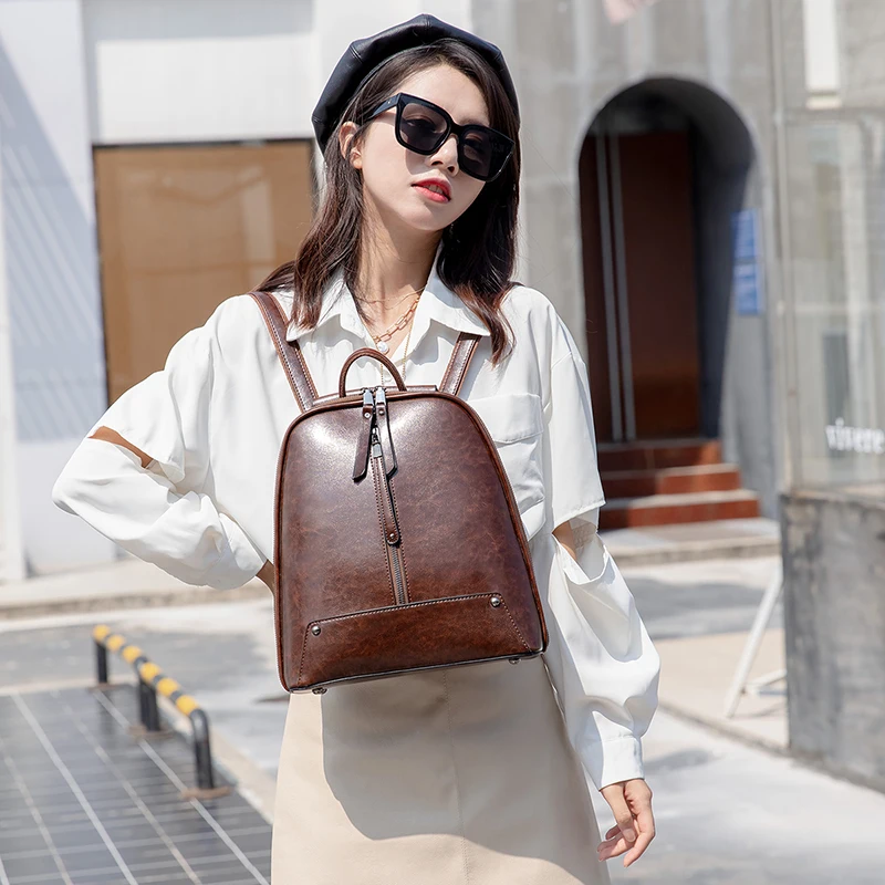 

MTong Fashion Handbag High Quality Girls Shoulder Bag Women Classic Luxury Backpacks Ladies Large Capacity PU Leather Bags