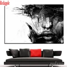 Алмазная вышивка с кристаллами большого размера, черно-белая Женская Вышивка с изображением лица, Алмазная мозаика 5D сделай сам, алмазная живопись, люди, девушки, искусство