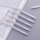 Милый Kawaii пластиковый прозрачный механический карандаш, простые прозрачные автоматические карандаши для детей, корейские Канцтовары, материал Escolar