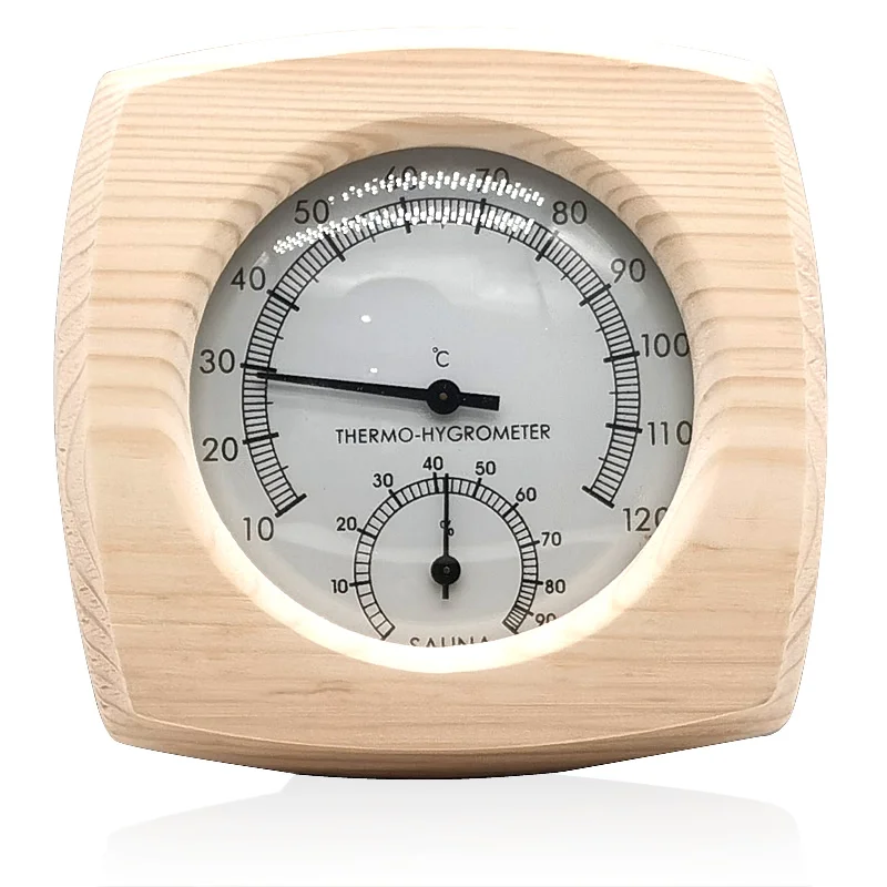 Парогенератор аксессуары для сауны деревянный Термогигрометр термометр