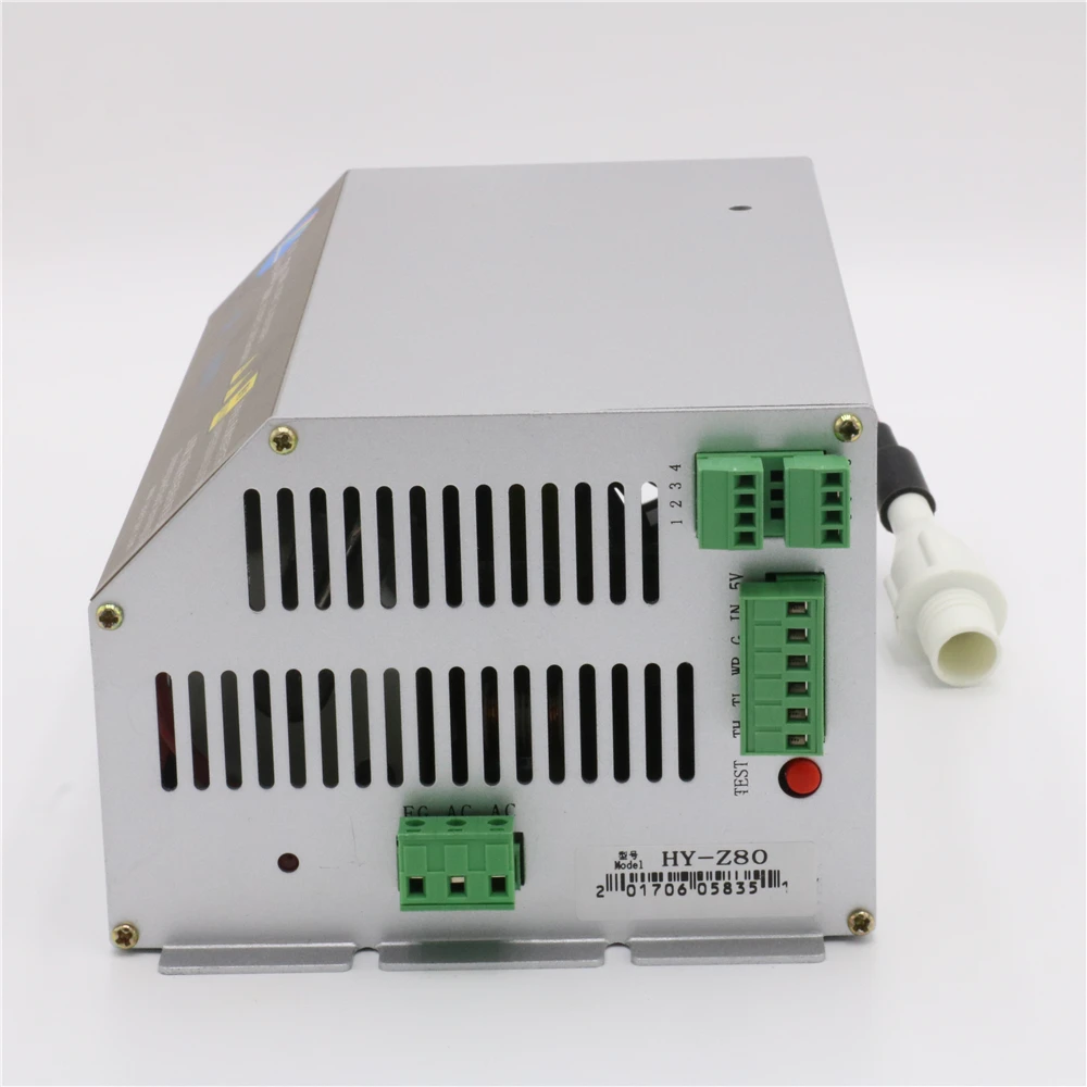Интеллектуальный источник питания лазера Z80 Co2 80 Вт для лазерной гравировки и C