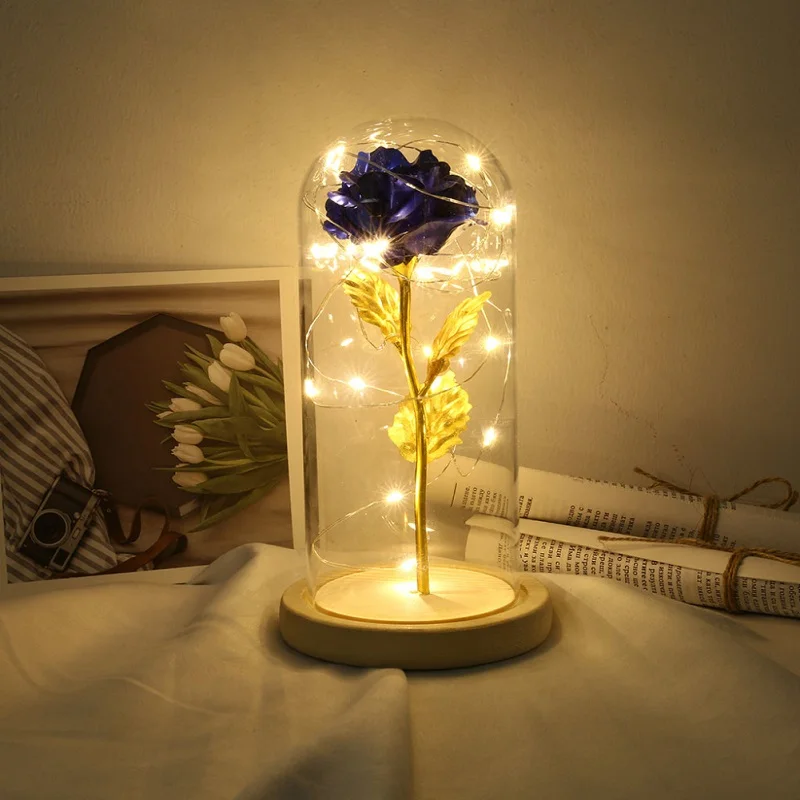 Вечный цветок роза в фляжке свадебное украшение для спальни искусственные цветы