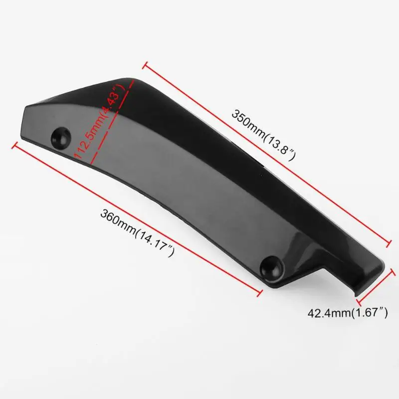 VODOOL 2 шт. Универсальный Автомобильный задний бампер спойлер Canards обёрточная