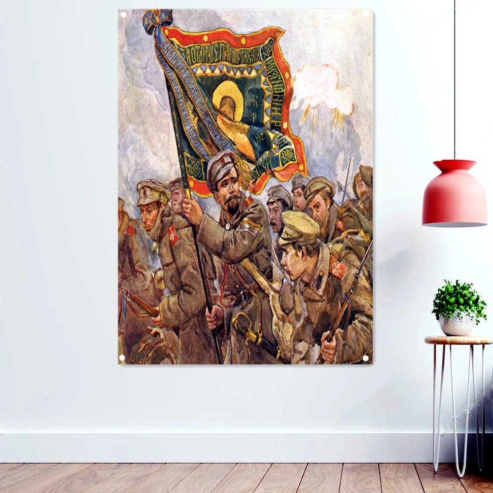 

Leader of the October Revolution in Russia Lenin Posters Banner Flag Great Soviet Union CCCP USSR Propaganda Wallpaper Tapestry