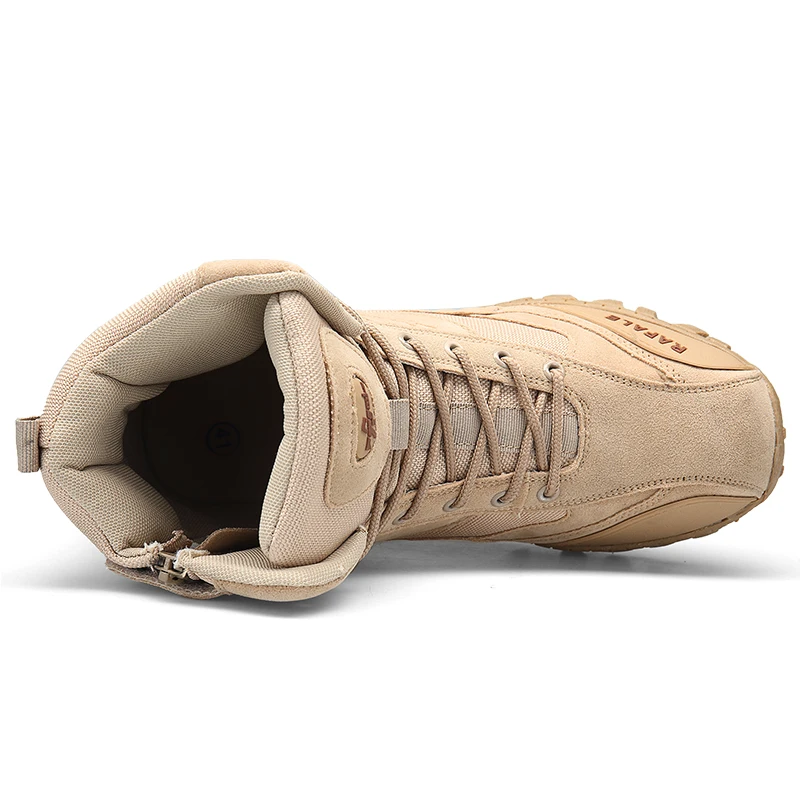 Мужские ботинки в стиле милитари черные до щиколотки тактические спецназ для