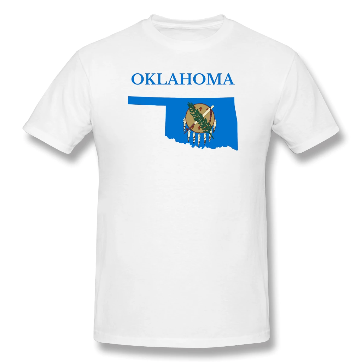 Мужская карта Оклахома флаг Национальный Геи Белый Винтажная Футболка Pride fitness -