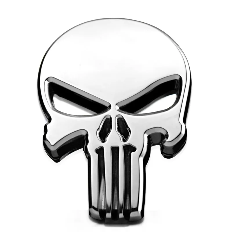 

Metal Skull Punisher Sticker Emblem Badge Logo