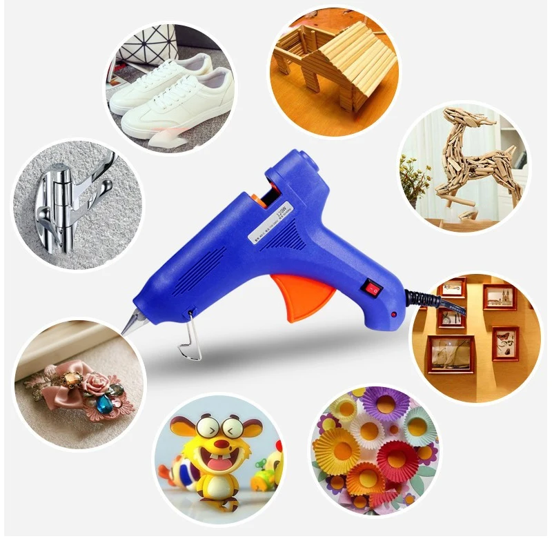 

Клеевой мини-пистолет, 20 Вт, 10 шт., 7*100 мм