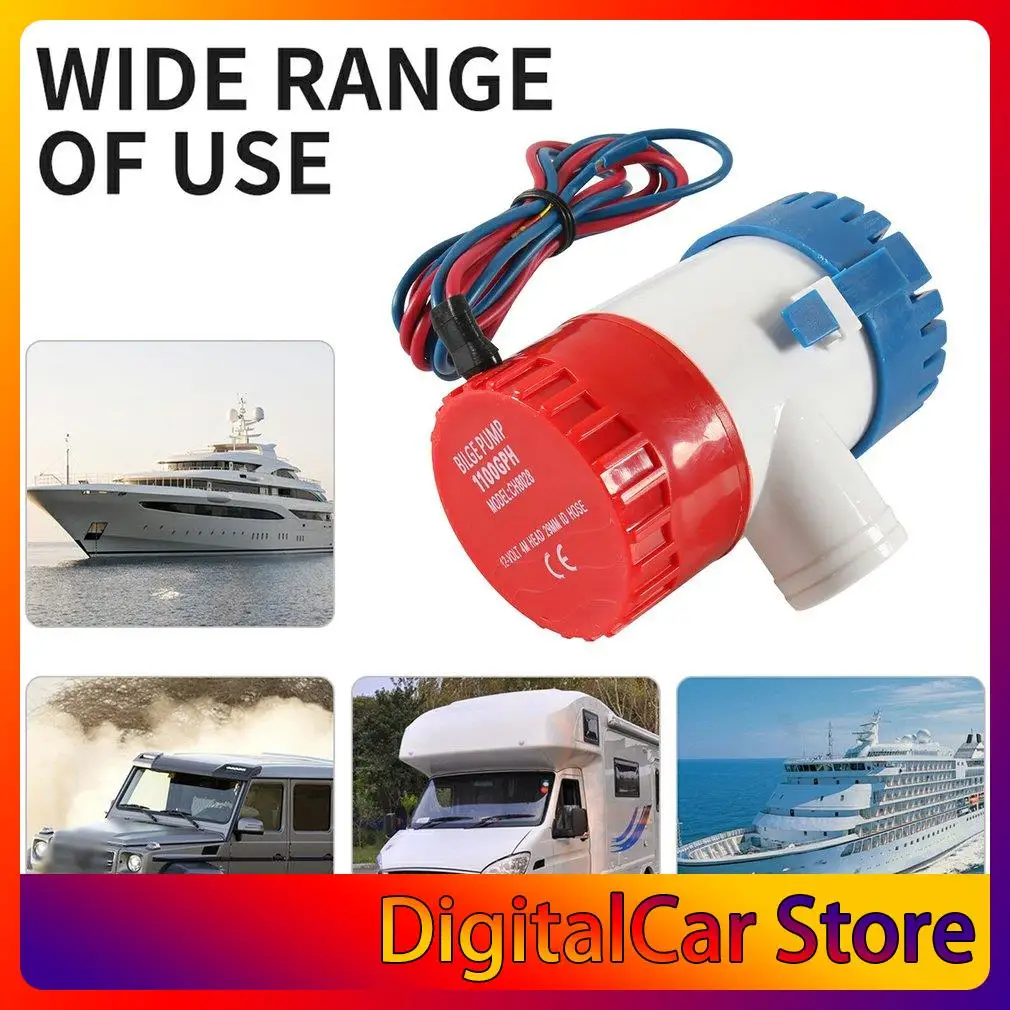 

Электрический откачивающий водяной насос 12 В для морской лодки, подводный погружной водяной насос 1100 Гал/ч, аксессуары для лодок