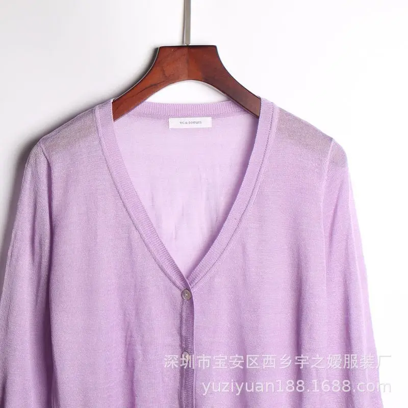 LEH 2019 летний Кардиган женские тонкие свитера наружный вязаный Топ розовый белый