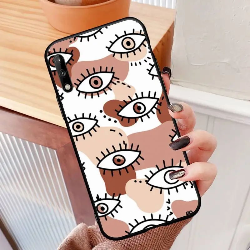 

Hot Chiara Ferragni Eyes Phone Case for Huawei p 30 40 20 lite pro 9 10 mate 20X smart coque Fundas