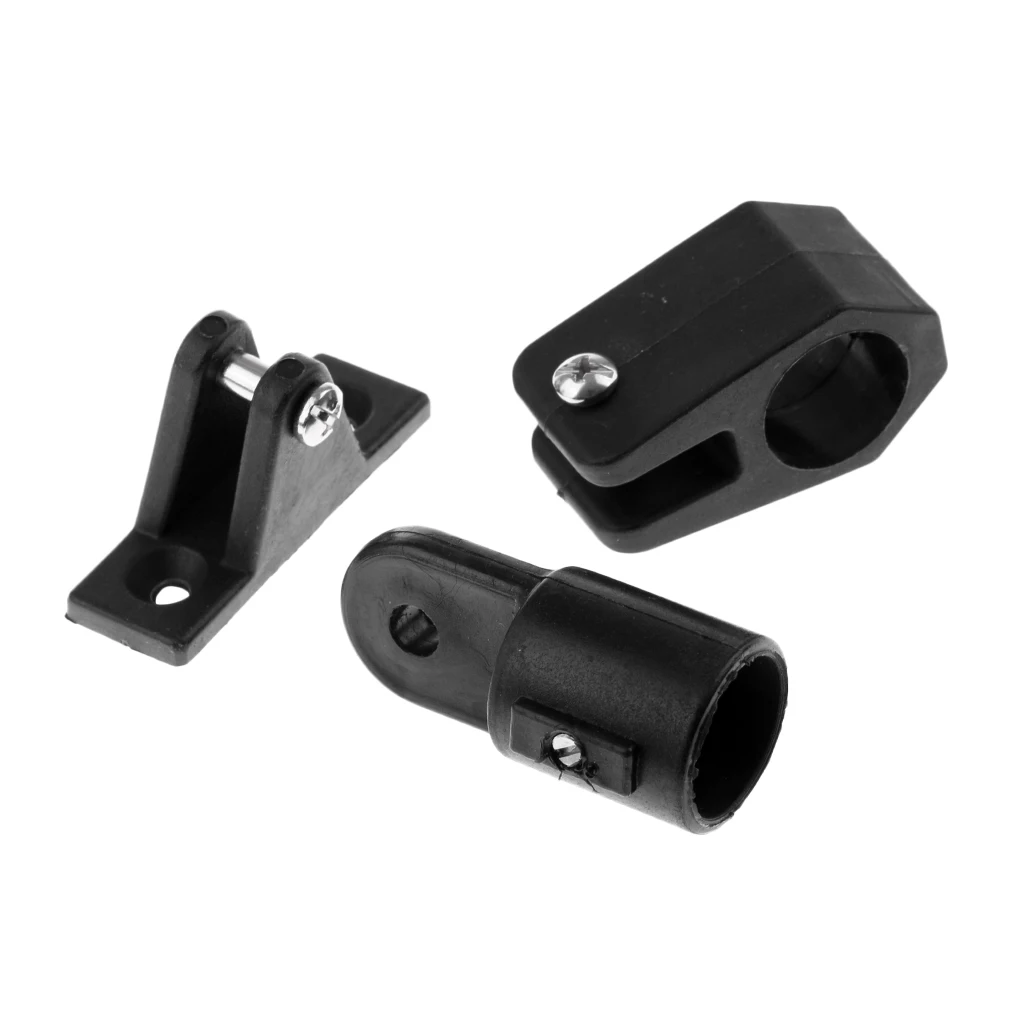 

12 Pieces Set 7/8" Boat Bimini Top Nylon Fittings - Eye End+Jaw Slide+Hinge