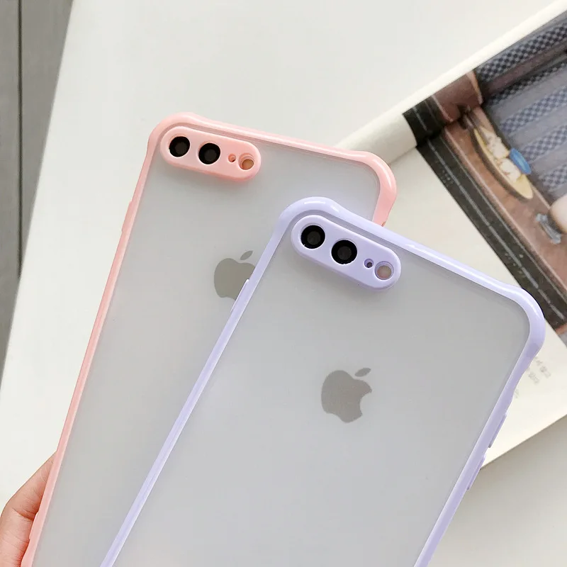 Новый противоударный чехол 2 в 1 для iphone 7 Plus 8 телефона матовые защитные чехлы с