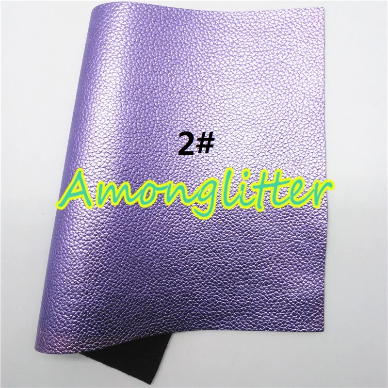 Amonglitter металлическая искусственная кожа личи листы из искусственной кожи для