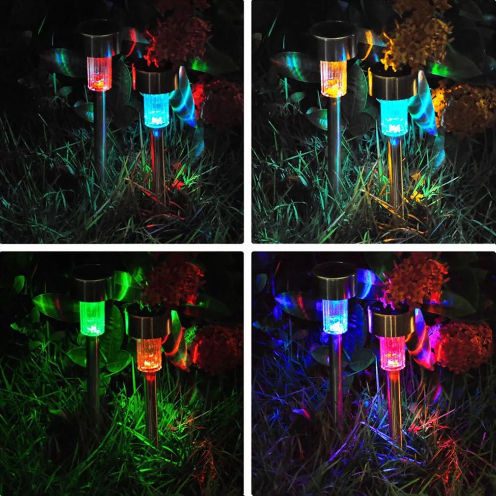 

12 Pcs LED Solar Garden Lights Outdoor Solar Powered Lamp Lantern Waterproof Landscape Lighting For Pathway Patio Yard Lawn