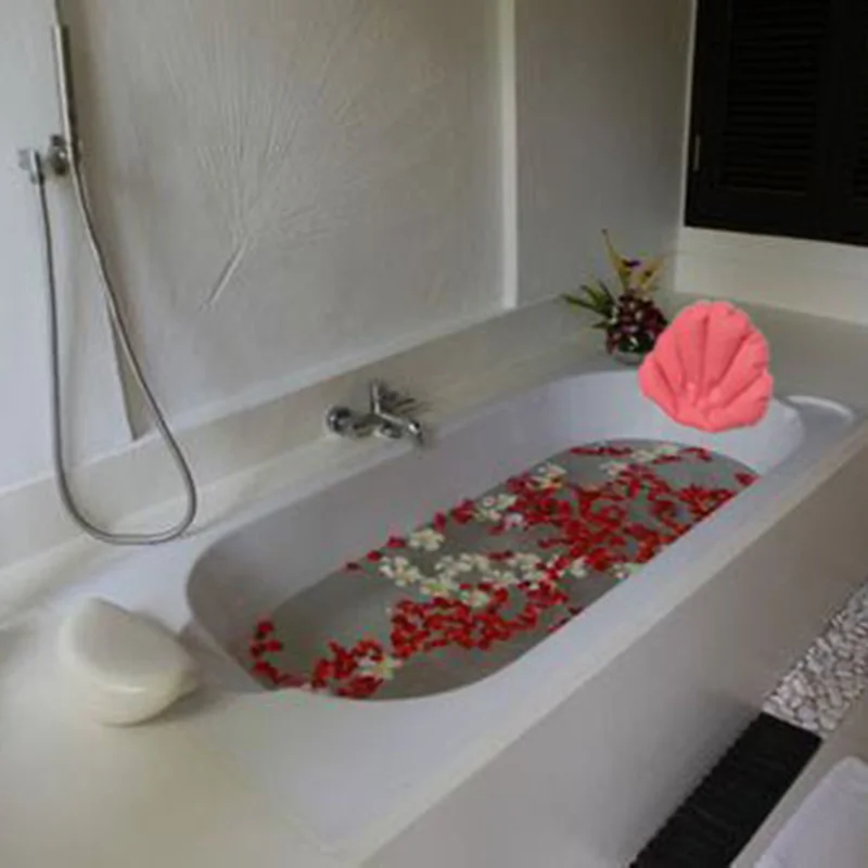 Подушка для ванны надувная подушка спа мягкая на шею с присосками Аксессуары