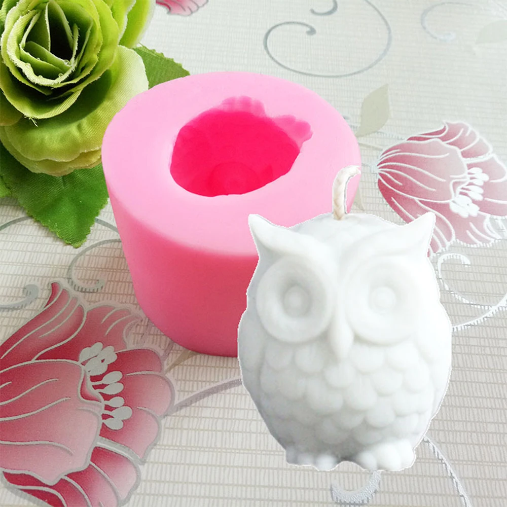 

3D DIY Owl Silicone Mold Fondant Mold Cake Mould Chocolate Mold Cake Decorating Tools Soap Molds Cookie Craft Baking Accessories