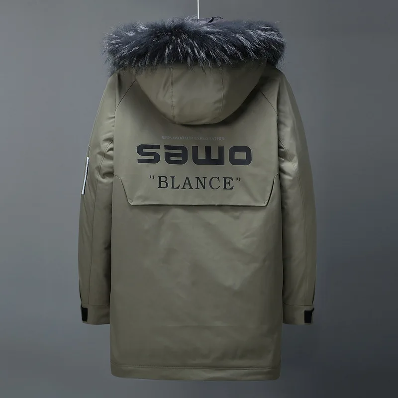 2022 New Fashion Winter Parkas Men's Down Jacket Real Fur High Quality Warm Thick Jacket Male Detachable Hat Casual Parka Coat
