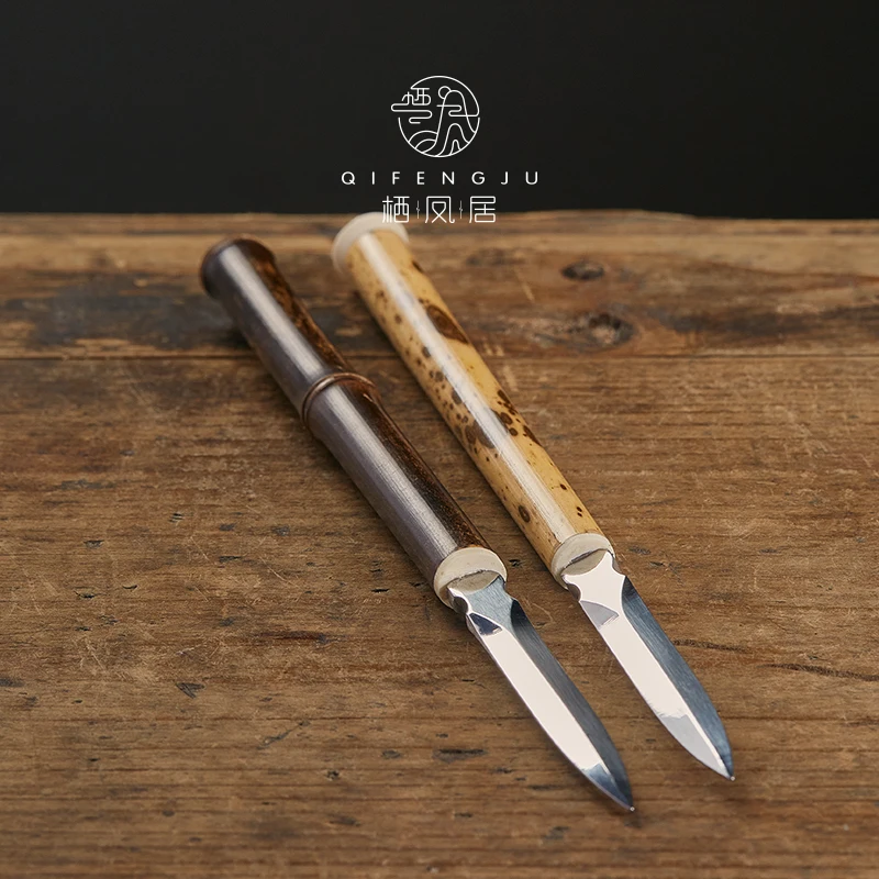 

Handmade Simple Tea Knife High Grade Bamboo Simple Tea Needle Cone Chinese Puer Special Taza De Te Household Products DI50CZ